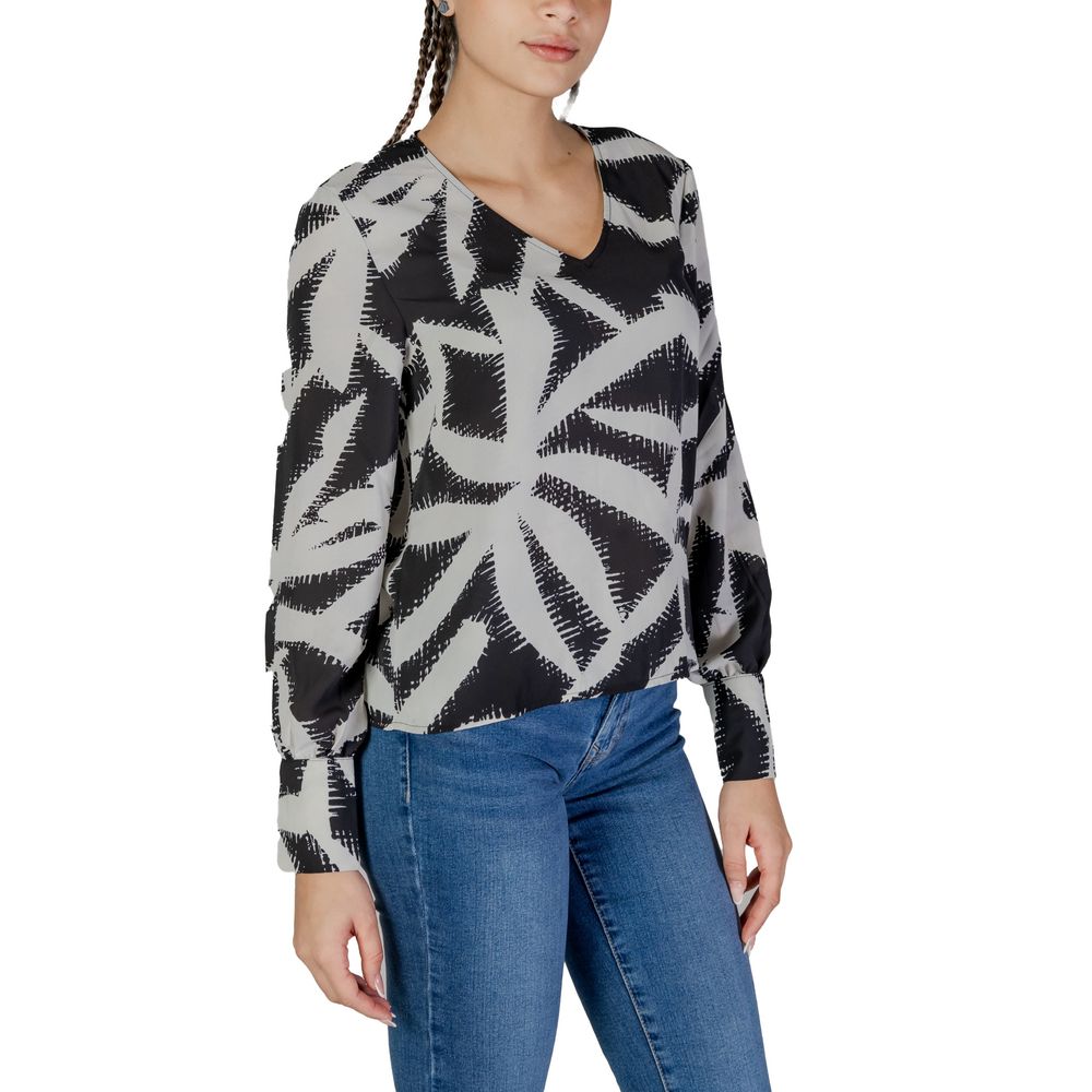 Jacqueline De Yong Jdybase L/S Blouse en Polyester Recyclé Noir