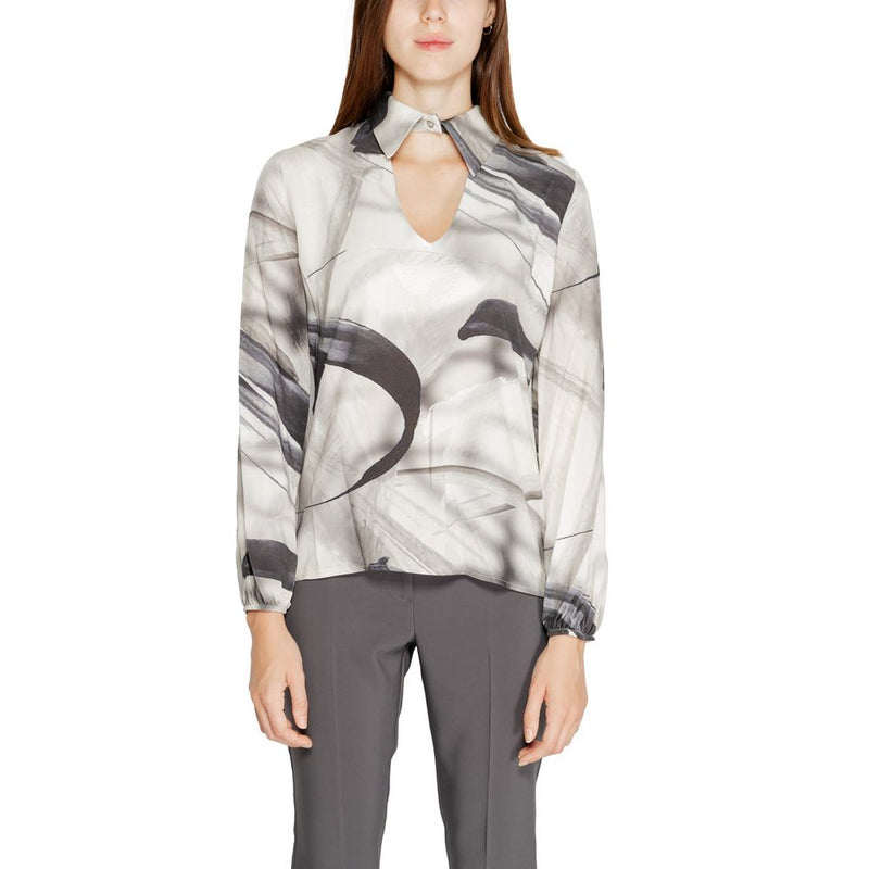 Rinascimento Gray Viscose Blouse CFC0120074003 - Elegant & Versatile
