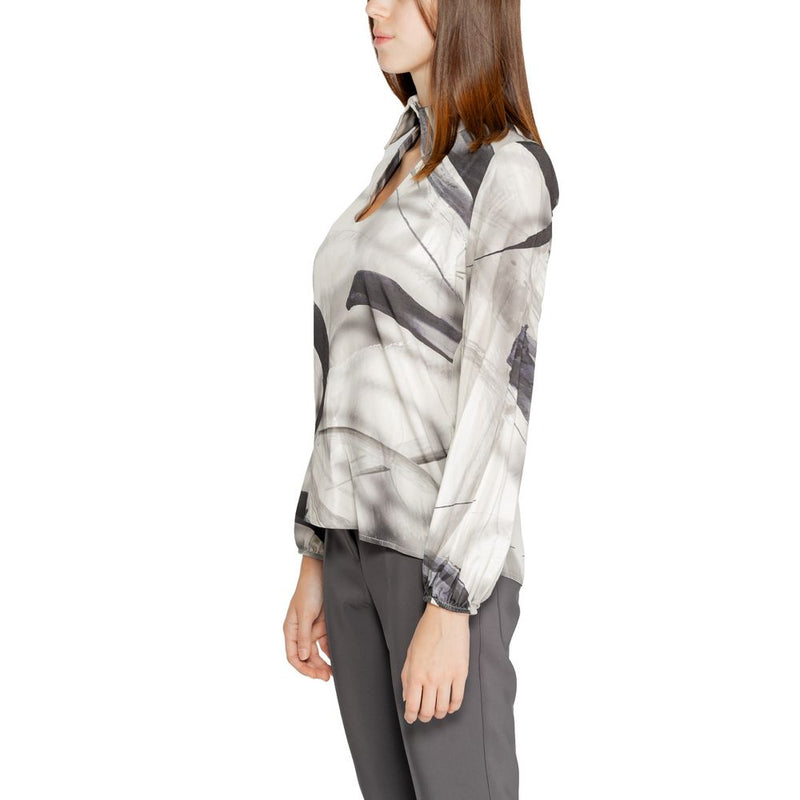 Rinascimento Gray Viscose Blouse CFC0120074003 - Elegant & Versatile