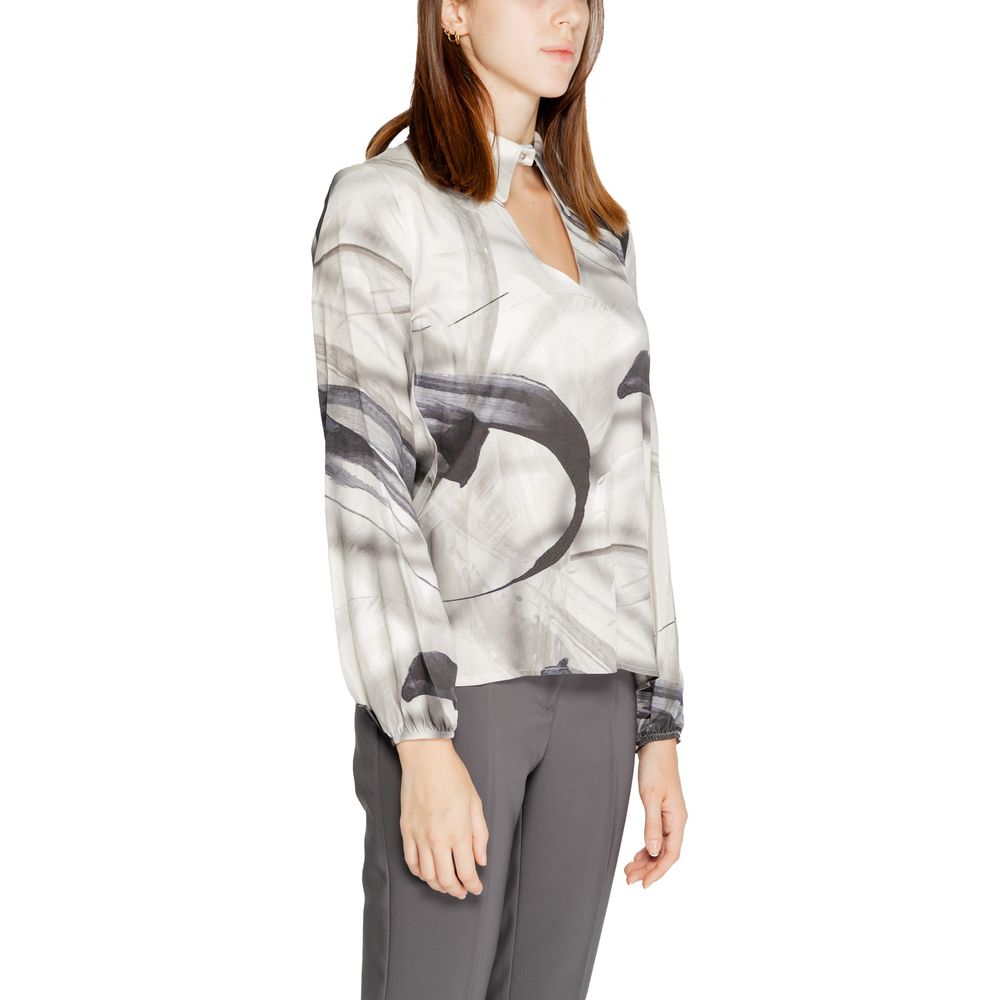 Rinascimento Gray Viscose Blouse CFC0120074003 - Elegant & Versatile