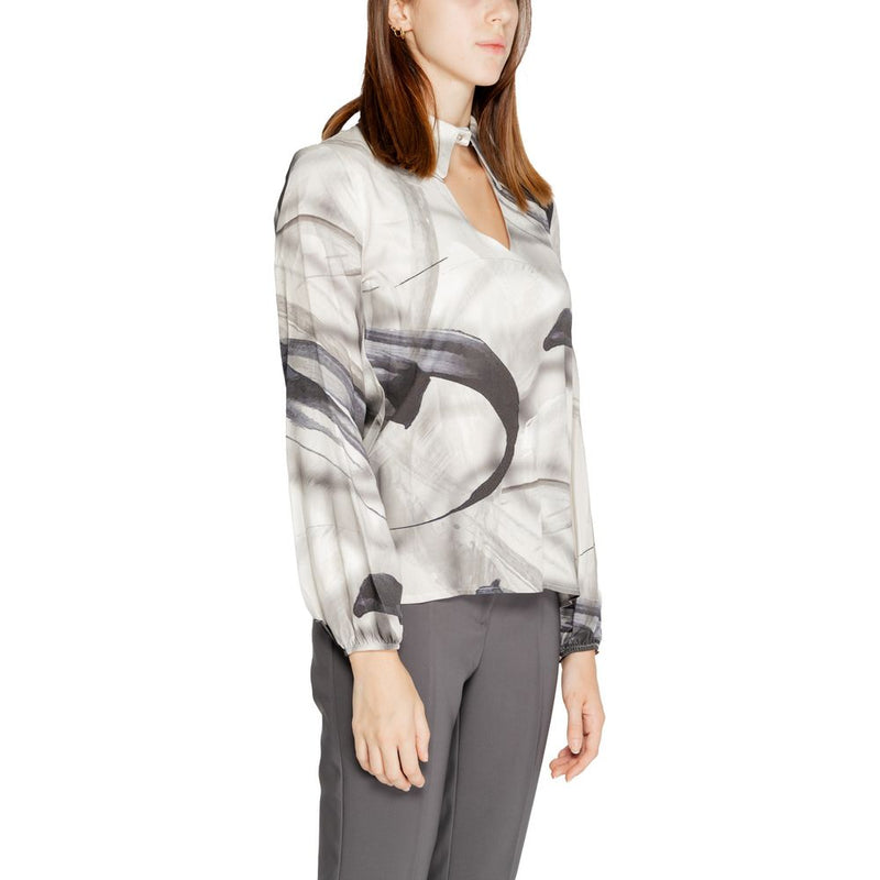 Rinascimento Gray Viscose Blouse CFC0120074003 - Elegant & Versatile