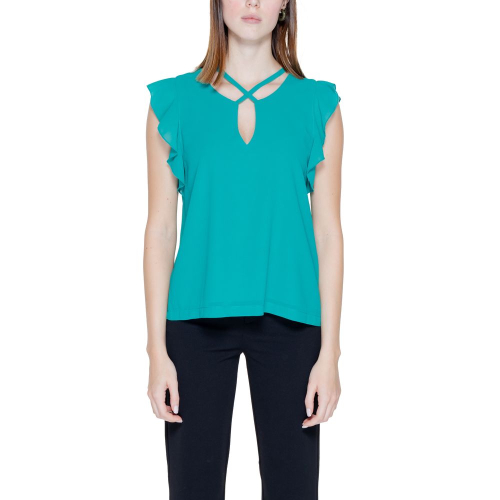 Rinascimento Green Polyester Blouse