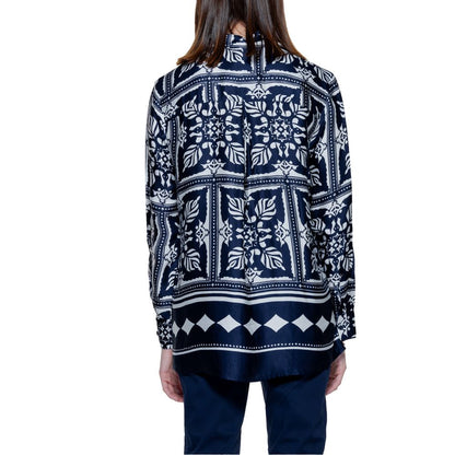 Street One Blauwe Viskose Blouse