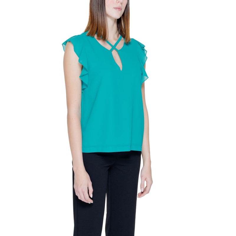 Rinascimento Green Polyester Blouse CFC0118792003