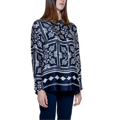 Street One Blauwe Viskose Blouse