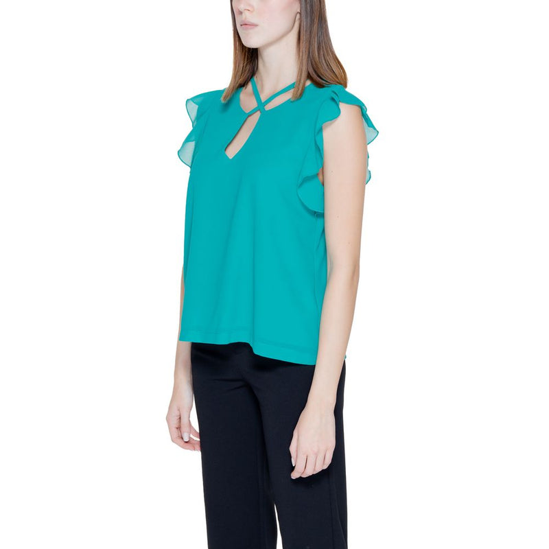 Rinascimento Green Polyester Blouse CFC0118792003