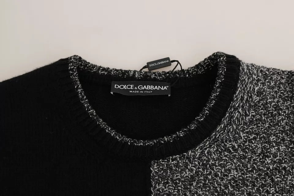 Pull en laine et cachemire multicolore à motif singe KING Knight de Dolce &amp; Gabbana