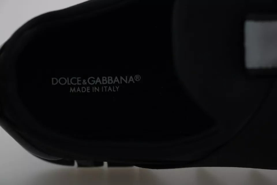 Dolce & Gabbana Black Shark Neoprene Stretch Sneakers