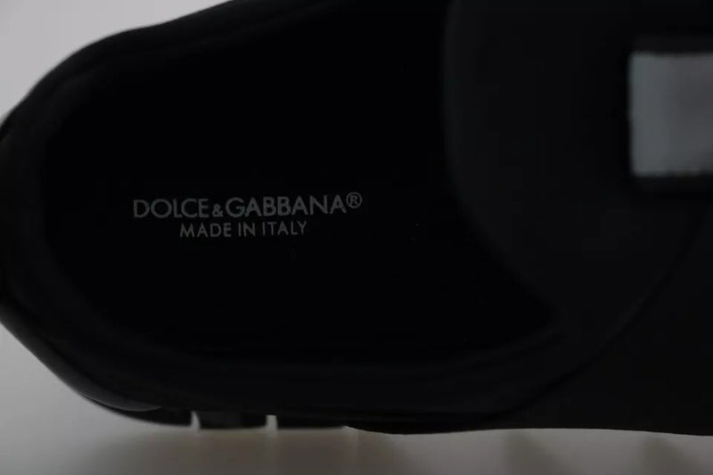 Dolce & Gabbana Black Shark Neoprene Stretch Sneakers