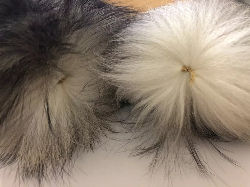 Dolce & Gabbana Brown Fox Tail Fur Shawl Neck Wrap Scarf