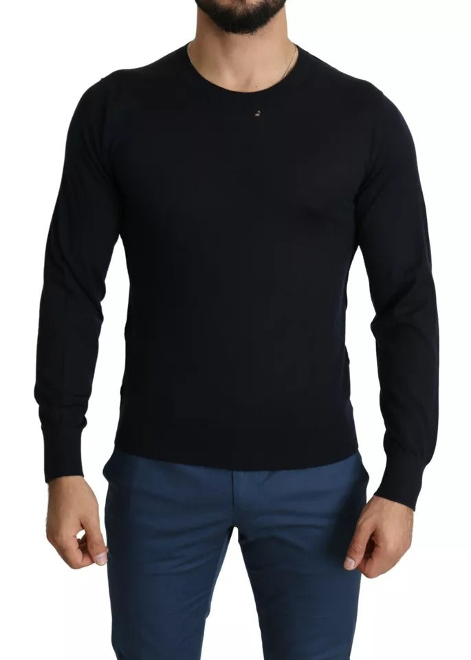 Pull en cachemire noir à col rond Dolce &amp; Gabbana