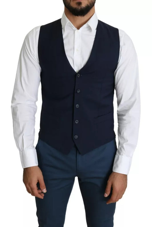 Gilet de cérémonie bleu marine pour homme de Dolce & Gabbana