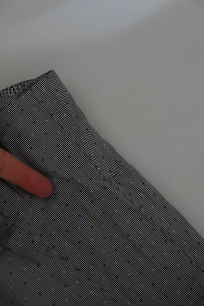 Chemise habillée grise à pois SICILIA, coupe semi-ajustée, Dolce & Gabbana