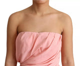 Robe Midi Sans Manches Dolce & Gabbana en Soie Rose
