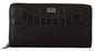 Dolce & Gabbana Bruine Exotische Leren Continentale Clutch Portemonnee met Ritssluiting
