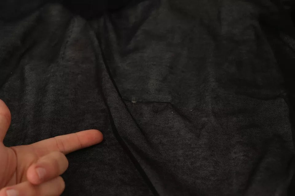 Pull-pull à col rond en jersey noir et blanc Dolce & Gabbana