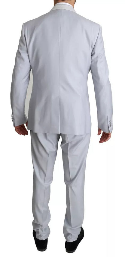 Costume 3 pièces SICILIA en laine bleu clair de Dolce & Gabbana