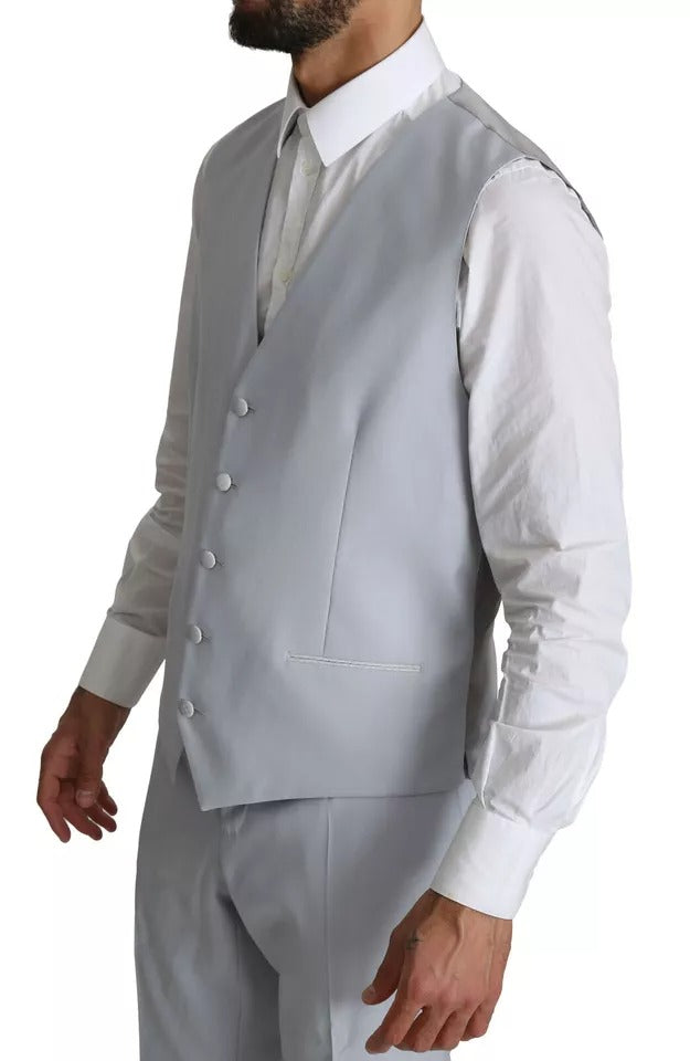 Costume 3 pièces SICILIA en laine bleu clair de Dolce & Gabbana