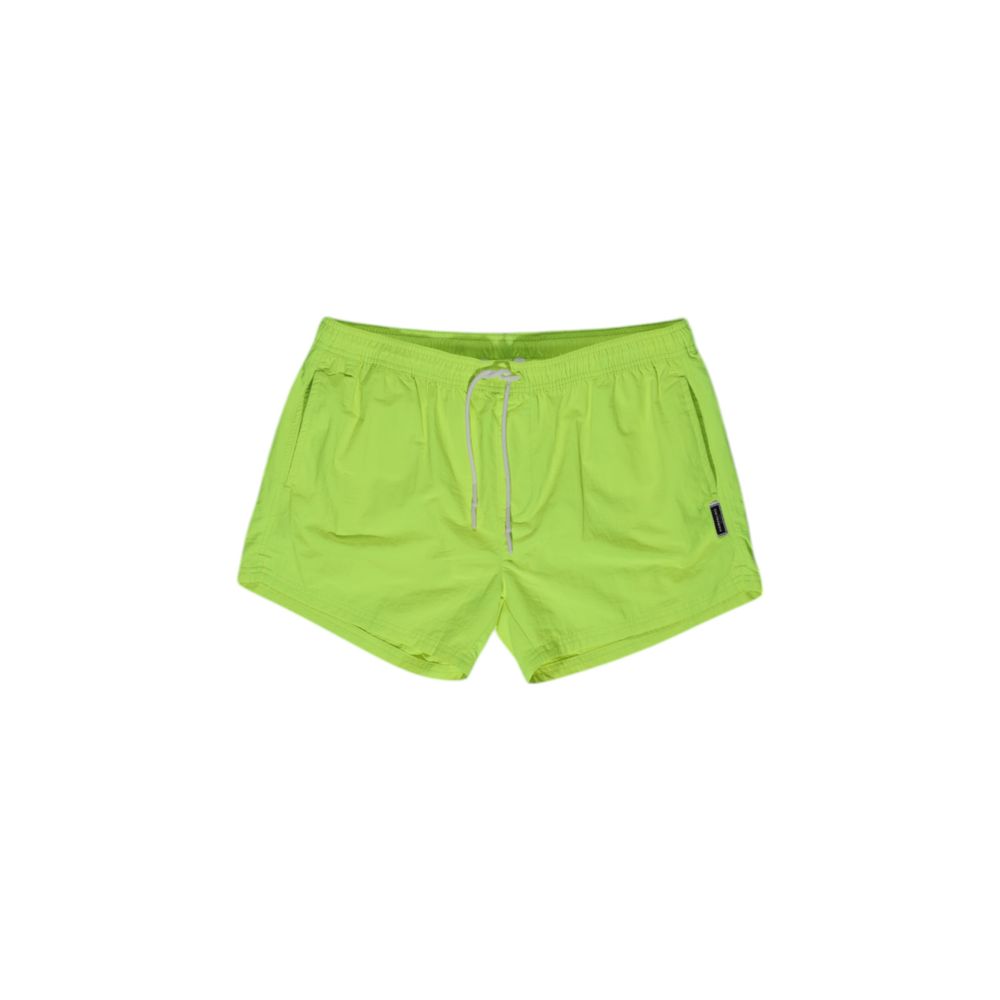 Hamaki-Ho BM39H Yellow Polyester Swim Shorts for Men