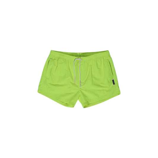 Short de bain jaune en polyester Hamaki-Ho