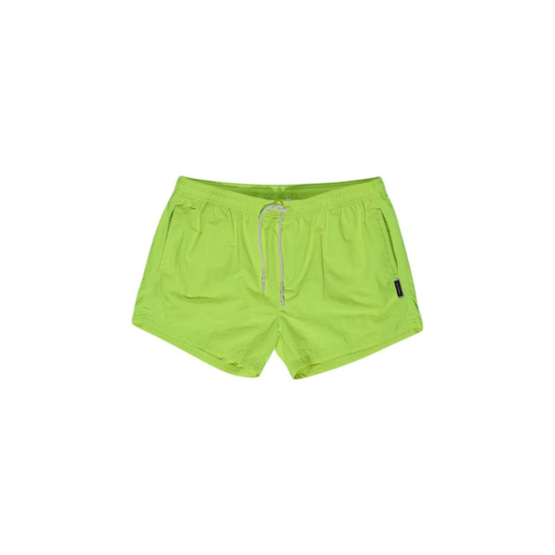 Hamaki-Ho BM39H Yellow Polyester Swim Shorts for Men