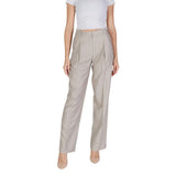 Vero Moda VMELI Pantalon Droit Taille Haute à Chevrons