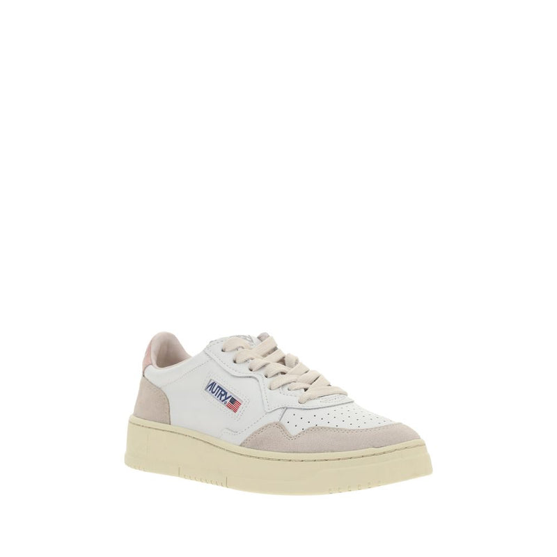 Autry White Leather Low Top Sneakers for Women