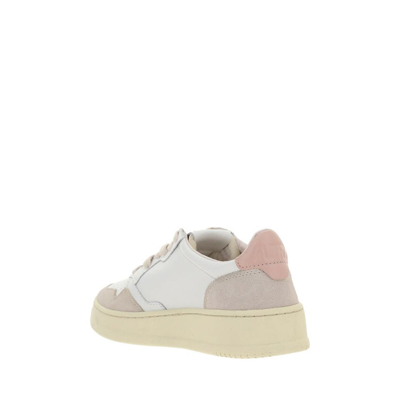 Autry White Leather Low Top Sneakers for Women