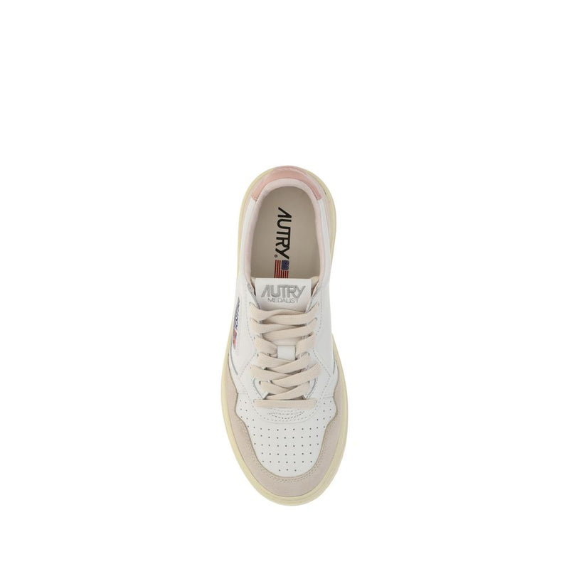 Autry White Leather Low Top Sneakers for Women