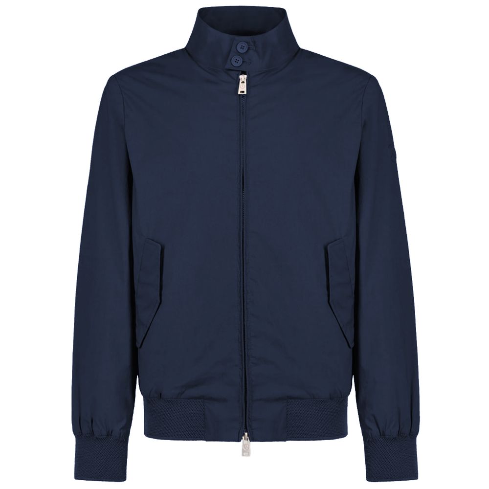 People Of Shibuya Blue Cotton Men's Bomber Jacket