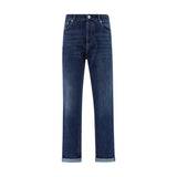 Jeans à revers Brunello Cucinelli