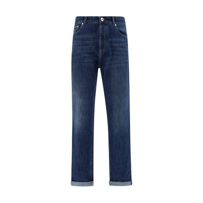 Jeans à revers Brunello Cucinelli