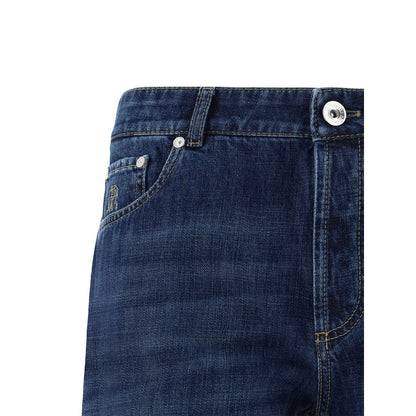Jeans à revers Brunello Cucinelli