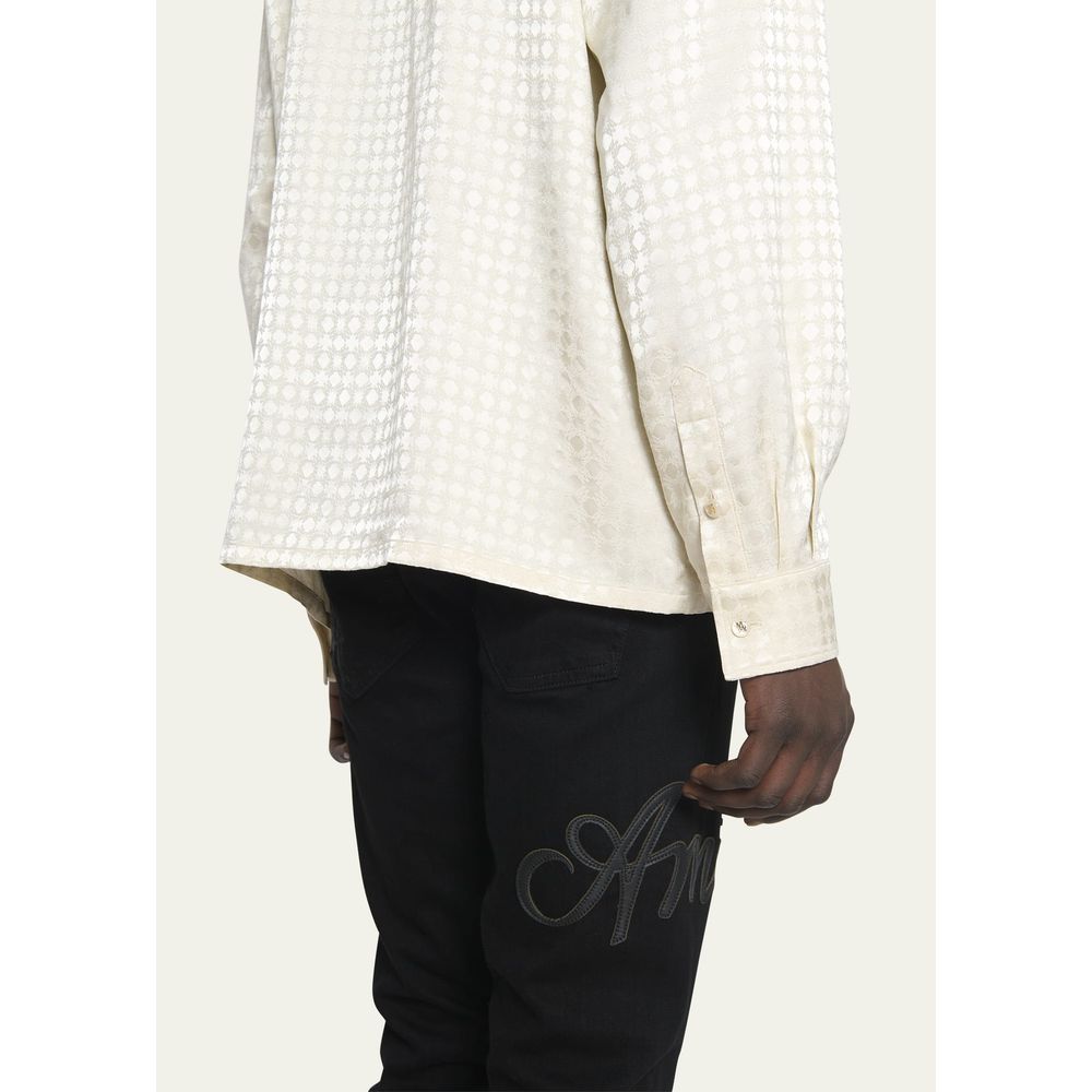 Chemise en viscose blanche Amiri