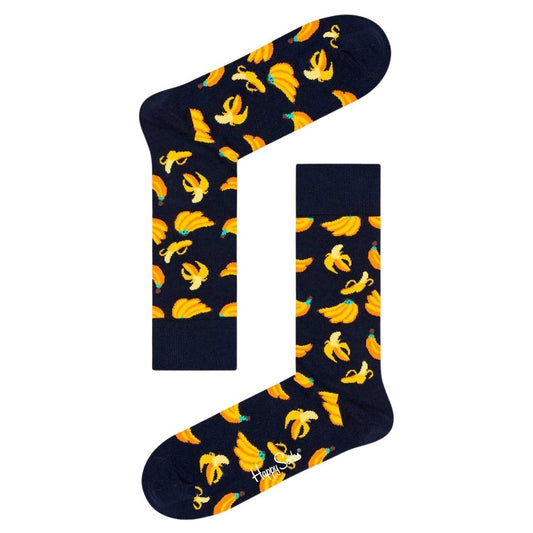 Chaussette en coton noir Happy Socks