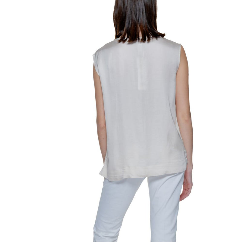 Street One Cream Viscose Blouse - Model 344656