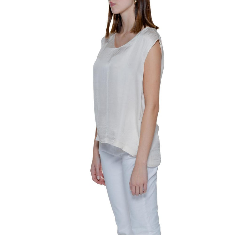 Street One Cream Viscose Blouse - Model 344656