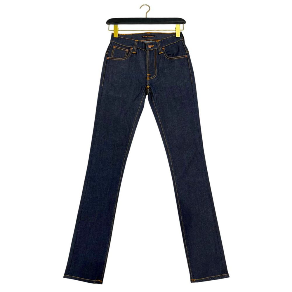 Nudie Jeans Blue Cotton Women's Slim Fit Jeans