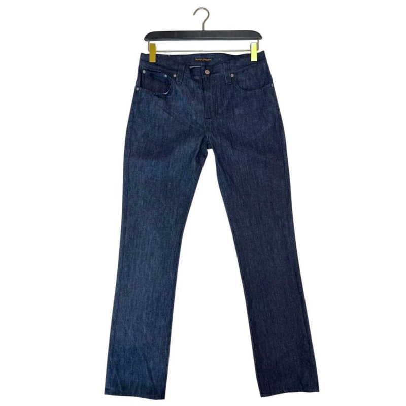 Nudie Jeans blauwe katoenen heren jeans