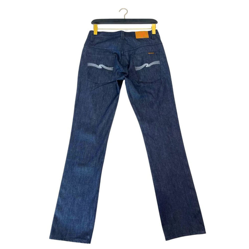 Nudie Jeans blauwe katoenen heren jeans