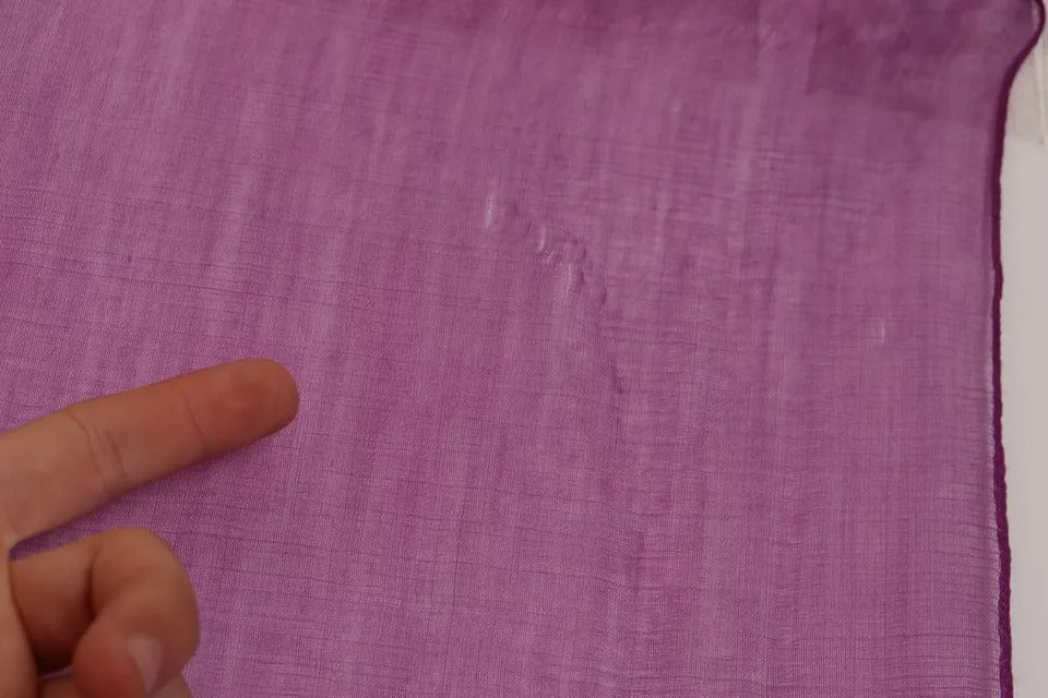 Dolce & Gabbana Écharpe Châle Wrap en Cachemire Soie Violet