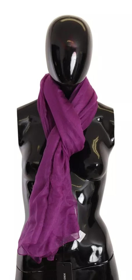 Dolce & Gabbana Écharpe Châle Wrap en Cachemire Soie Violet