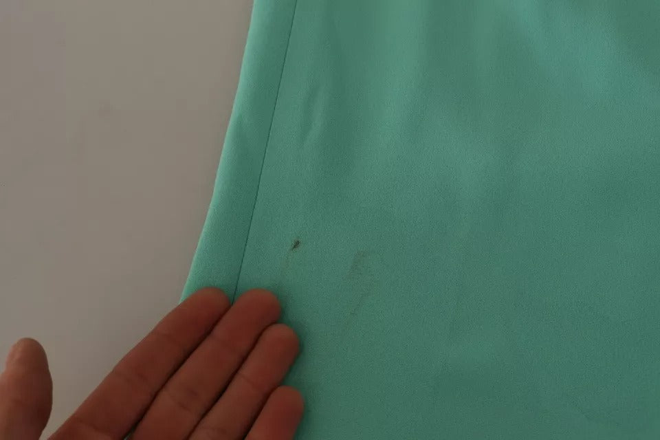 Jupe midi coupe crayon Dolce & Gabbana en viscose vert menthe