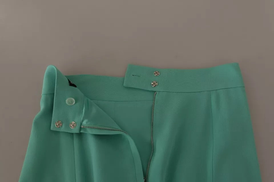 Jupe midi coupe crayon Dolce & Gabbana en viscose vert menthe