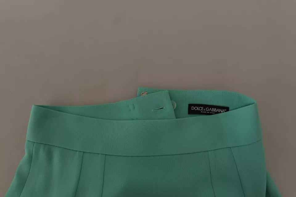 Jupe midi coupe crayon Dolce & Gabbana en viscose vert menthe
