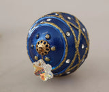 Boucles d'oreilles Dolce & Gabbana en laiton doré et cristal bleu
