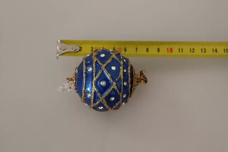 Boucles d'oreilles Dolce & Gabbana en laiton doré et cristal bleu