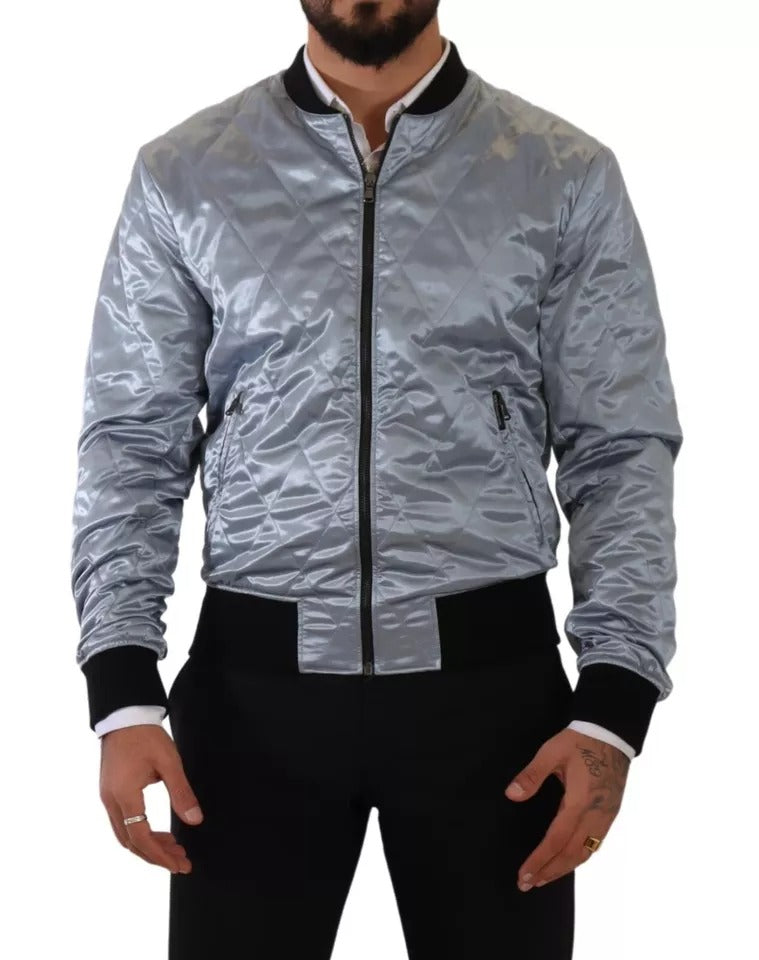 Veste bomber homme Dolce &amp; Gabbana bleu clair