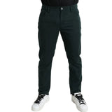 Jeans skinny en coton stretch vert pour homme de Dolce &amp; Gabbana