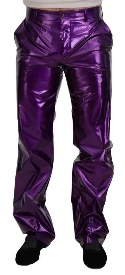 Pantalon décontracté pour homme violet scintillant Dolce &amp; Gabbana